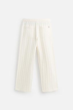 RELAXED FIT JACQUARD TROUSERS - Zara фото 8