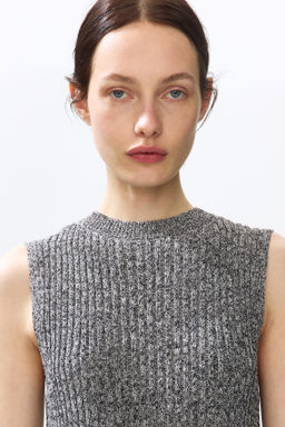 Top en punto acanalado con flecos - H&m фото 4