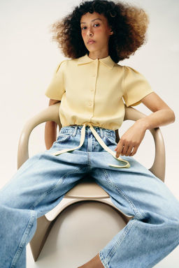 CARDIGAN WITH TIE - Zara фото 6