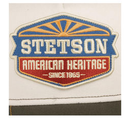 Бейсболка STETSON арт. 7751194 TRUCKER CAP SUN (оливковый / белый)  фото 4