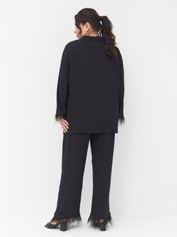 Костюм в пижамном стиле KO34705BLK01