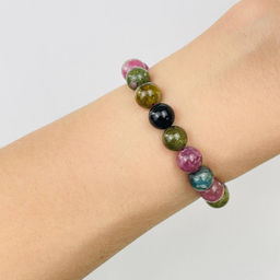 Браслет из Турмалина микс (Бразилия) 16 см