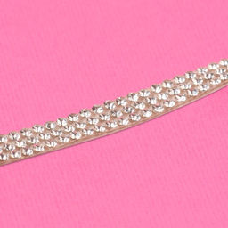 Стразы самоклеящиеся, d=2×7 мм, 4.5±0.5 м, цвет серебряный