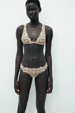 EMBROIDERED MESH BRIEFS - Zara фото 2
