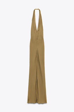 LIMITED EDITION DRAPED HALTERNECK MAXI DRESS - Zara фото 4