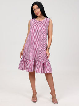 626 САРАФАН (Малиновый/полоса) - А-дина фото 2