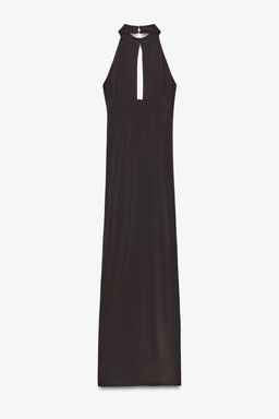 HALTERNECK DRESS WITH FLOWER - Zara фото 7