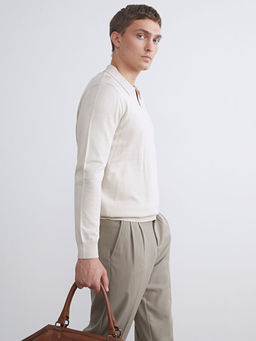 Polo Yaka Erkek Triko Kazak