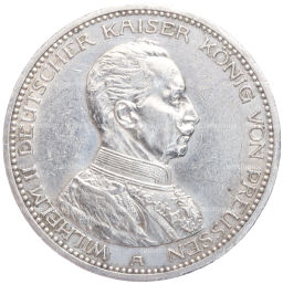Монета 5 марок 1914 года A Германия (Пруссия)