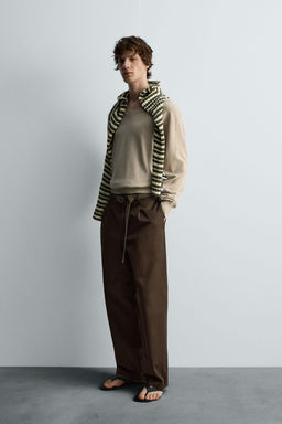 LIMITED EDITION CHINO TROUSERS WITH PLEATS - Zara фото 4