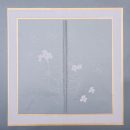 Цена за 20 шт. Пленка для цветов матовая, Цветы с каймой, розовый, 0.57?5 м 5% см