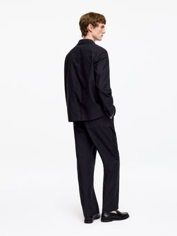 Blazer de algod?n en tejido hopsack