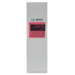 Обновляющий ампульный тонер с AHA, BHA и PHA кислотами pH 5.5 La Miso, Корея, 150 мл Акция