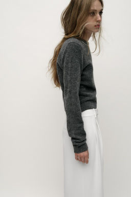 CONTRAST TRIM KNIT SWEATER - Zara фото 4