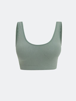 Balensiz Dolgusuz D?z Seamless Sporcu S?tyen