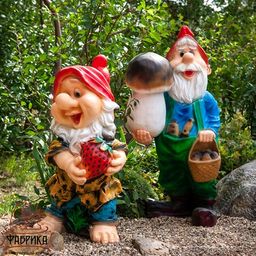 Садовая фигура Гном с грибом F03104 - Фабрика интерьерной ковки фото 5