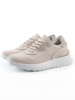 03-YJ428-1 BEIGE Кроссовки женские (натуральная кожа) - Фабричный китай фото 2