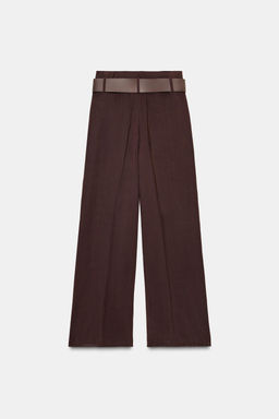 WIDE-LEG TROUSERS WITH BELT