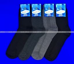 Цена за 10 пар. Золотая игла носки мужские с-203 серые 25  фото 18