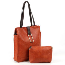 Женская сумка шоппер из эко кожи с косметичкой 0075-91 - Cidirro фото 2