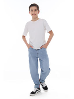 Джинсы-багги для мальчиков - Синий мир фото 2
