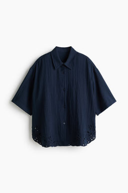 Camisa playera con bordado ingl?s - H&m фото 3
