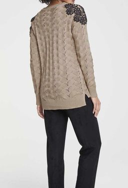 Пуловер, песочно-черный - Heine фото 4