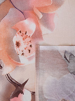 Простыня бязь люкс - Фиалки 150х215