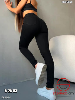 Женские узкие джинсы черные - Bruno фото 2