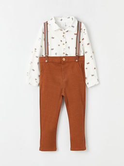 Erkek Bebek G?mlek Pantolon Pantolon Ask?s? 3l? Tak?m
