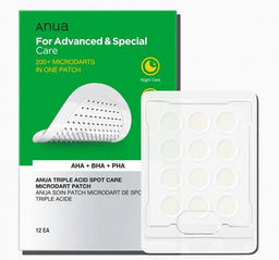 Anua Triple Acid Spot Care Microdart Patch, 12ea - Патчи от прыщей с кислотами и микроиглами