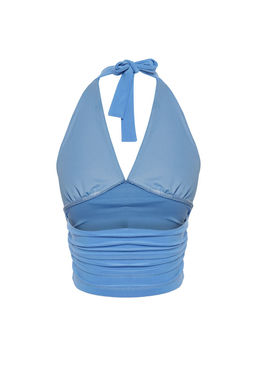 Trendyolmilla Bordo Boyundan Baglamal? Vucuda Oturan Esnek Orme Bluz TWOSS24BZ00061  фото 27