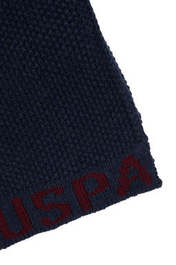 Темно-синий шарф для мальчика Неожиданная скидка в корзине - U.s. polo assn фото 2