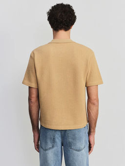 Футболка поло из фактурного хлопка / Zarina  фото 5