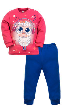 Костюм детский фуксиявасилек рисунок овечка