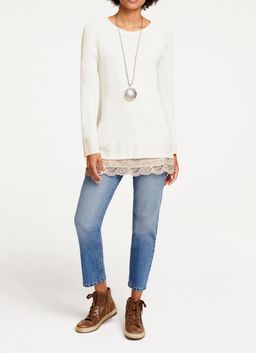 Пуловер, экрю - Linea tesini фото 3