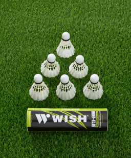 Набор воланов для бадминтона Wish S-808 (6 шт.), перо  фото 7