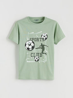 Bask?l? Erkek ?ocuk ?ortlu Pijama Tak?m?