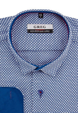 Сорочка мужская длинный рукав GREG 213/131/7167/Z/1p