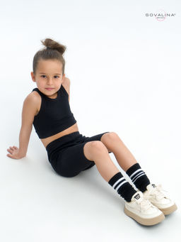 Костюм Тренд лапша черный - Sovalina фото 24