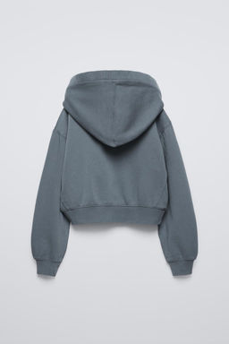 PLUSH HOODIE AND WIDE-LEG TROUSERS SET - Zara фото 12