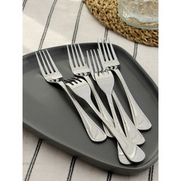 Цена за 6 шт. Вилка столовая Magistro Versal, длина 20 см, толщина 2.5 мм, нержавеющая сталь, серебристая  фото 5