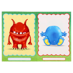 Цена за 3 шт. Книжка с наклейками «Создай своего монстрика. Клисарошка»