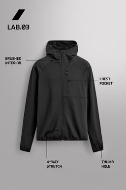 TECHNICAL COMBINED FLEECE HOODIE - Zara фото 7