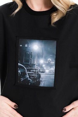 Футболка М324287Па черный - Елена фото 8