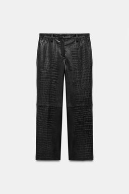 PANTAL?N COCO PIEL ZW COLLECTION LIMITED EDITION / Negro - Zara фото 9