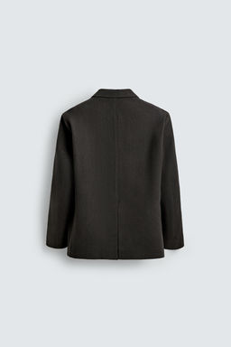 BLAZER BOLSILLOS CON LANA / Marr?n - Zara фото 8