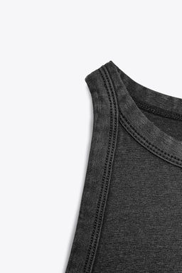 FADED-EFFECT HALTER TOP - Zara фото 14