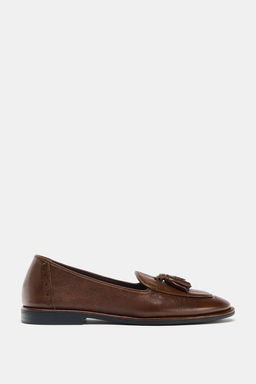 LEATHER TASSEL LOAFERS