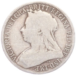 Монета 1 флорин (2 шиллинга) 1901 года Великобритания